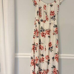 Womens White Dress Toxic Multicolor Floral With Shorts Size L